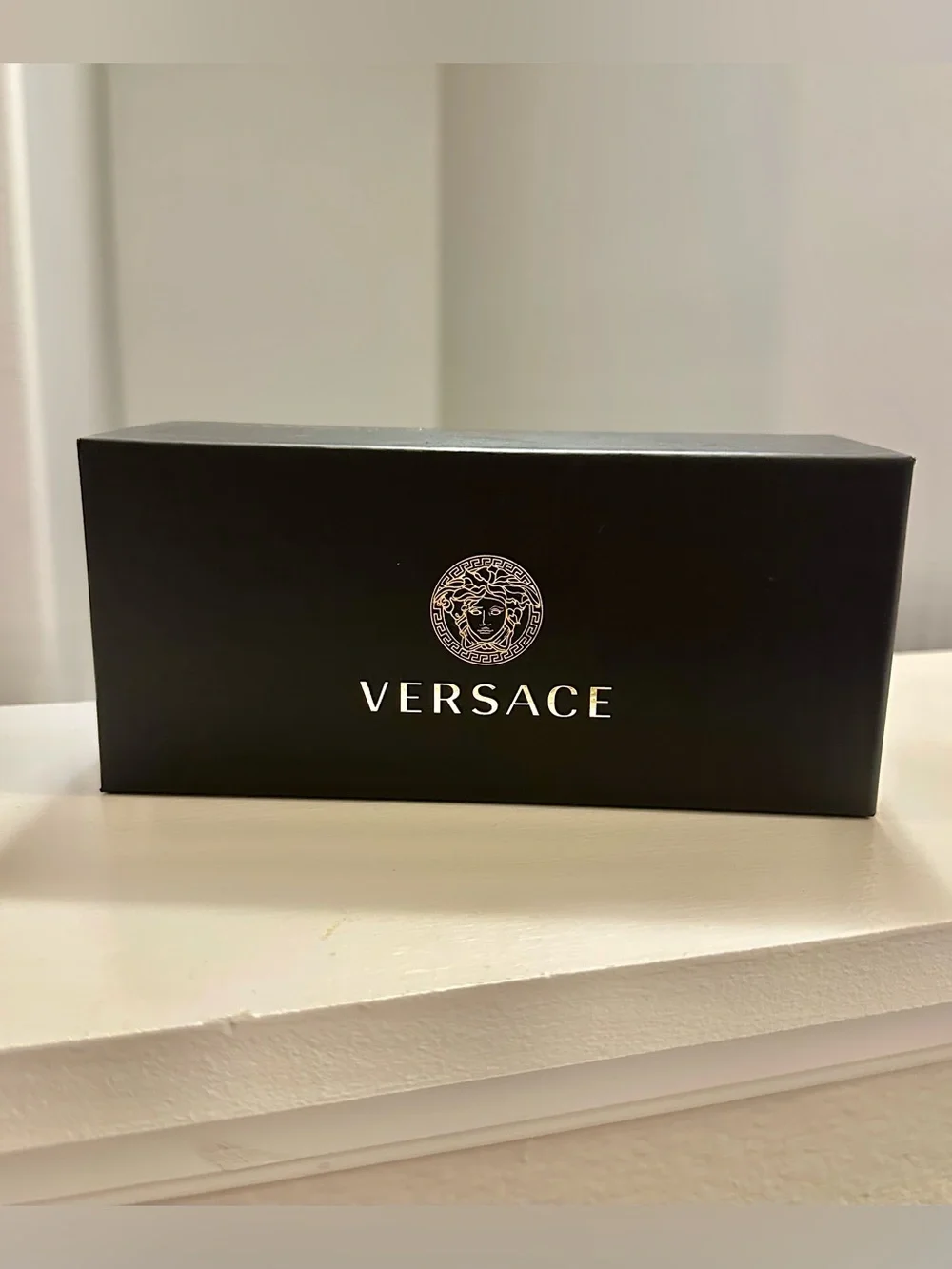 Versace Black Box for eyeglasses with Gold Medusa and Logo